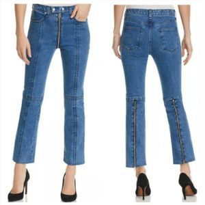 Rag & Bone Blue Bain Iver Cropped Flair Jeans